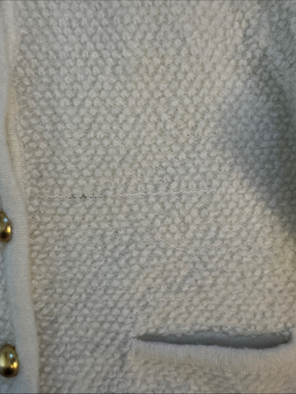 Free Assembly Cream Textured Button-Front Sweater - Picture 4 of 7